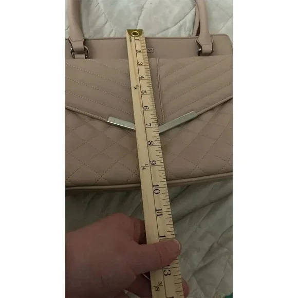 Nine West Women's Pink Satchel Handbag with Multiple Pockets - Picture 8 of 10